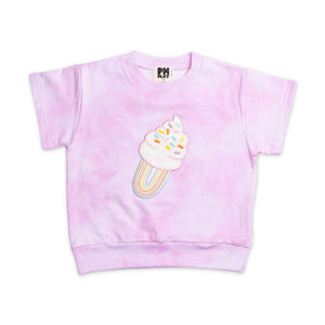 Petite Hailey Girls Violet Ice Cream s/s Top & Shorts Set ~ Pink