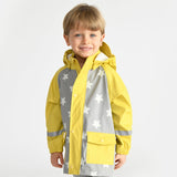 7am Rainwear Rain Jacket ~ Stars Yellow