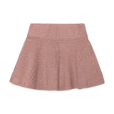 Mayoral Girls Knit Sweater & Skirt Set w/ Pearls ~ Heather Quartz