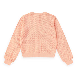 Molo Gillian Knit Cardigan 7-12 ~ Peach