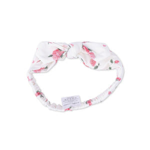 Angel Dear Knot Headband ~ Pink Rosettes