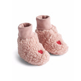 Molo Baby Umut Sherpa Booties ~ Red Hearts Soft