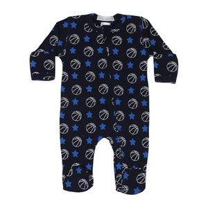 Little Mish Basketball Champions Thermal Zipper Footie