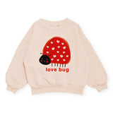 Rock Your Kid Love Bug Sweatshirt ~ Ecru