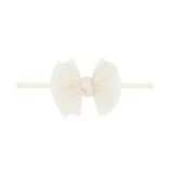 Baby Bling Tulle Baby Fab Skinny Pleated Bow Headband