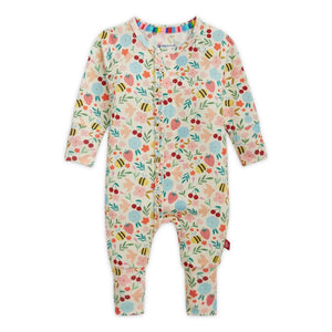Magnetic Me Modal Ruffle Romper ~ Honey Blossom
