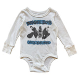 Rowdy Sprout Beastie Boys Check Your Head l/s Onesie ~ Vintage White