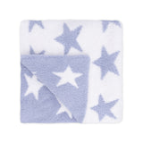 Angel Dear Chenille Blanket ~ Dusty Blue Stars