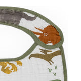 Little Unicorn Cotton Muslin Classic Bib 3 Pack ~ Dino Friends