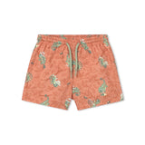 Mayoral Baby Boy Chameleon Tank Top & Swim Trunks w/ Bucket Hat Set ~ Natural/Clay