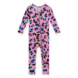 Posh Peanut Convertible Zip Romper ~ Electric Leopard