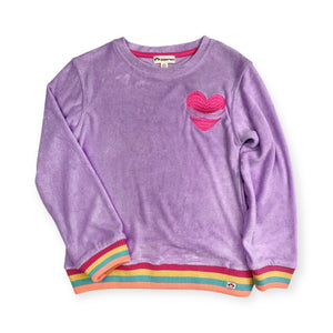 Appaman Girls Ruby Sweatshirt & Lori Shorts Set~ Sweet Lavender
