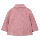 Mayoral Girls Boucle Coat w/ Purse ~ Pastel