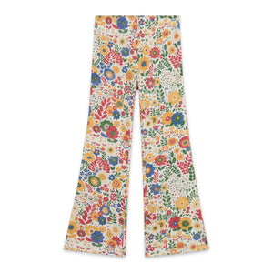 Stella McCartney Girls Flowers Print Flare Leggings 7-12 ~ White Multi