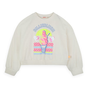 Billieblush Logo Sweatshirt ~ Ivory
