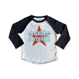 Rowdy Sprout Baby Smashing Pumpkins l/s Raglan Tee ~ Vintage White/Vintage Black