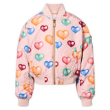 Molo Hedia Bomber Jacket ~ Colourful Hearts