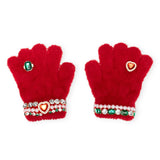Super Smalls Ruby Red Jeweled Gloves