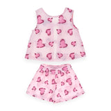 Yell-Oh! Baby Girl Embroidered Hearts Sleeveless Top & Shorts Set