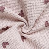 Quincy Mae Waffle Slouch Lounge Set ~ Hearts/Lilac