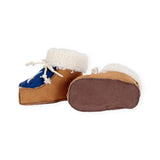 Bobo Choses Baby Beneath The Moon Suede Sherpa Booties ~ Light Brown