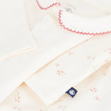 Petit Bateau Onesie, Cardigan & Pants Set ~ Cream Multi