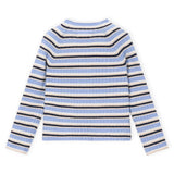 Mayoral Girls Ribbed Mock Neck Top 7-12 ~ Sky Mix