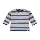 Babyface Baby Boy Sweatshirt ~ Blue Stripe