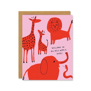 Badger & Burke Baby Card ~ Wild World