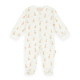 Sophie La Girafe Front Snap Printed Footie ~ Snow White