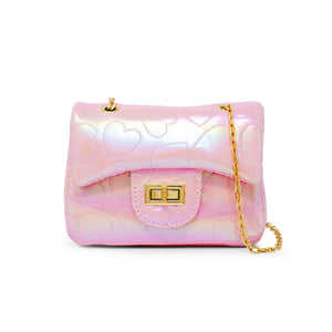 Tiny Treats Shiny Dotted Heart Classic Handbag