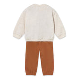 Mayoral Baby Boy Fox Sweatshirt & Sweatpants Set ~ Brick Red