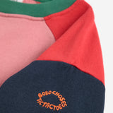 Bobo Choses Girls Tic Tac Toe Color Block Sweatshirt & Pleated Skirt Set ~ Multi