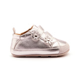 Old Soles Flower Baby Sneaker ~ Silver