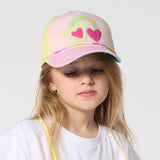 Billieblush Colorblock Rainbow Baseball Cap ~ Multi