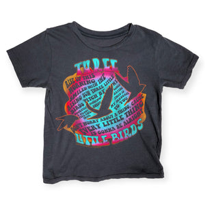 Rowdy Sprout Three Little Birds Bob Marley s/s Tee ~ Washed Black