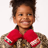 Super Smalls Ruby Red Jeweled Gloves