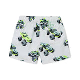 Mayoral Boys Monster Trucks Print Swim Trunks ~ Hemp