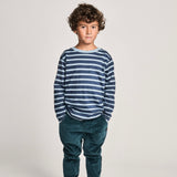 Munster Kids Flatline l/s Tee ~ Pale Blue Stripe