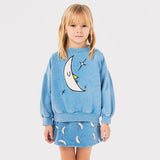 Bobo Choses Beneath The Moon Sweatshirt & Printed Skirt Set ~ Light Blue