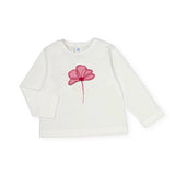 Mayoral Baby Girl Cardigan, l/s Tee & Pleated Skirt Set ~ Cherry