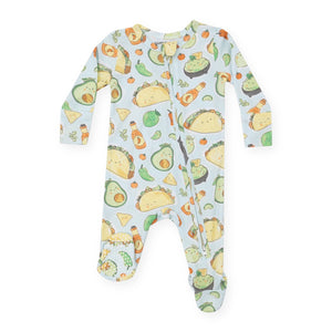 Angel Dear 2 Way Zipper Footie ~ Happy Tacos
