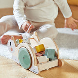 Janod Sweet Cocoon Pull-Along Snail Cube Trolley