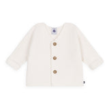 Petit Bateau Knit Cardigan ~ White