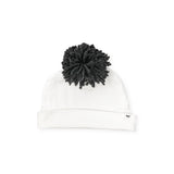 Oh Baby! Pom Hat ~ Cream/Charcoal