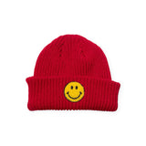 Petite Hailey Yellow Smiley Beanie