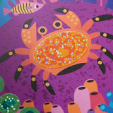 Mudpuppy Ocean Life Sticker Sparkle Poster Activity Kit