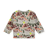 Babyface Baby Boy Printed Sweatshirt ~ Forest/Bone