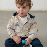 Mayoral Baby Boy Cars Print 3pc Tracksuit Set ~ Custard