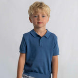 Mayoral Boys Knit s/s Polo ~ Indigo